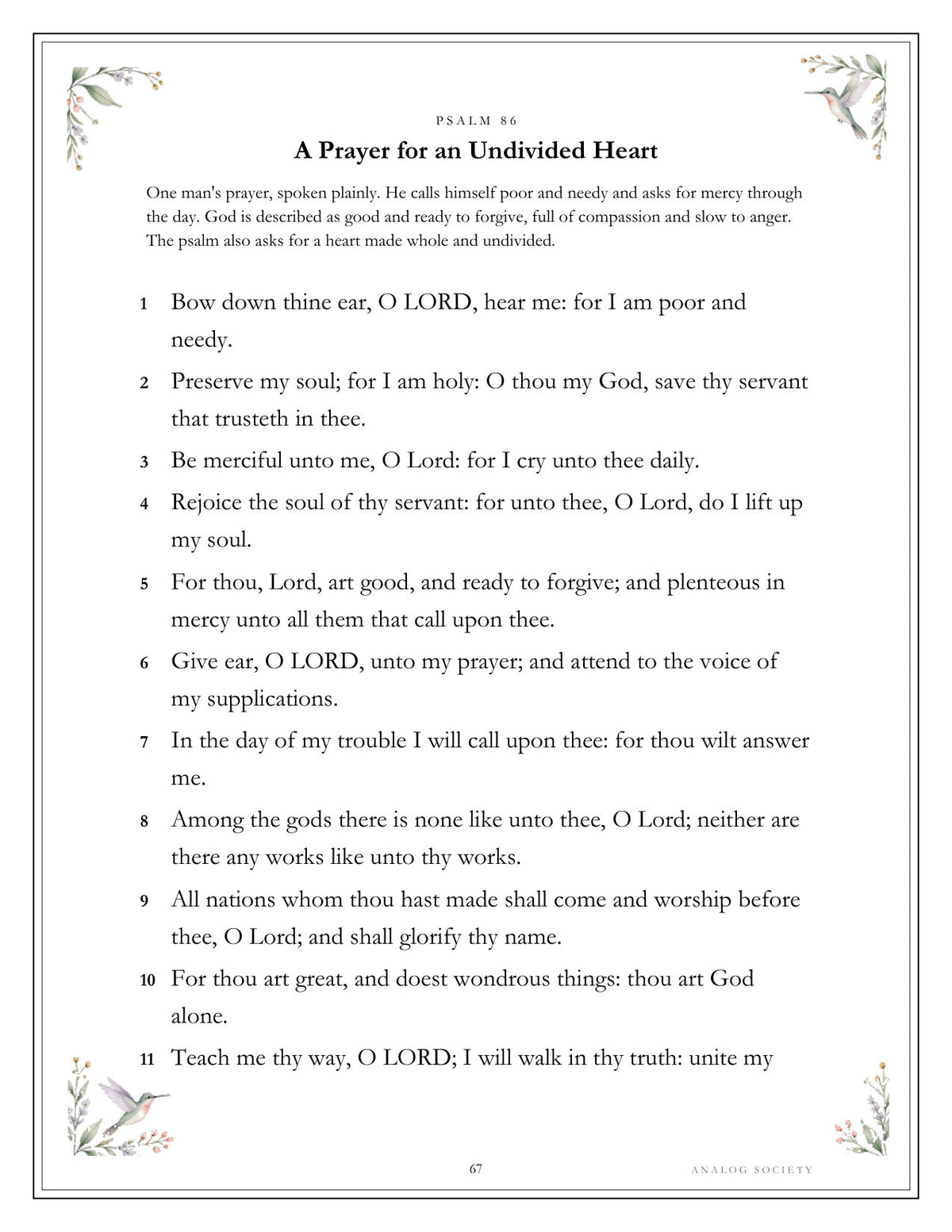 Inside Psalms of Comfort and Strength - page 67