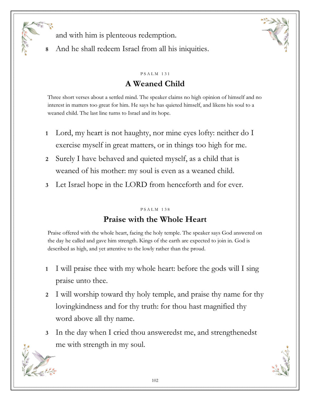 Inside Psalms of Comfort and Strength - page 102