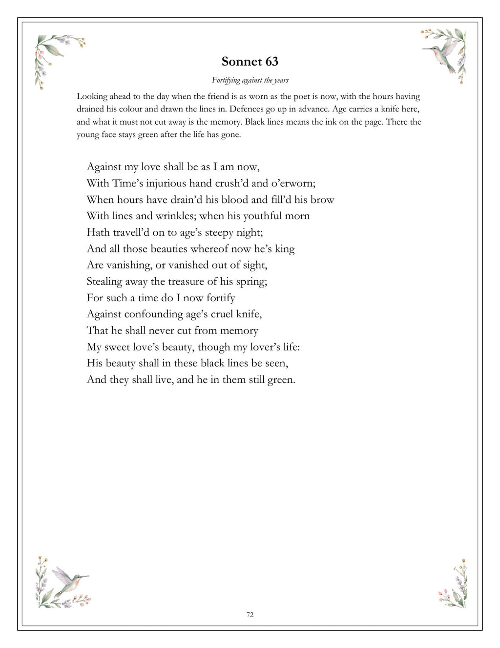 Inside Shakespeare's Sonnets - page 72