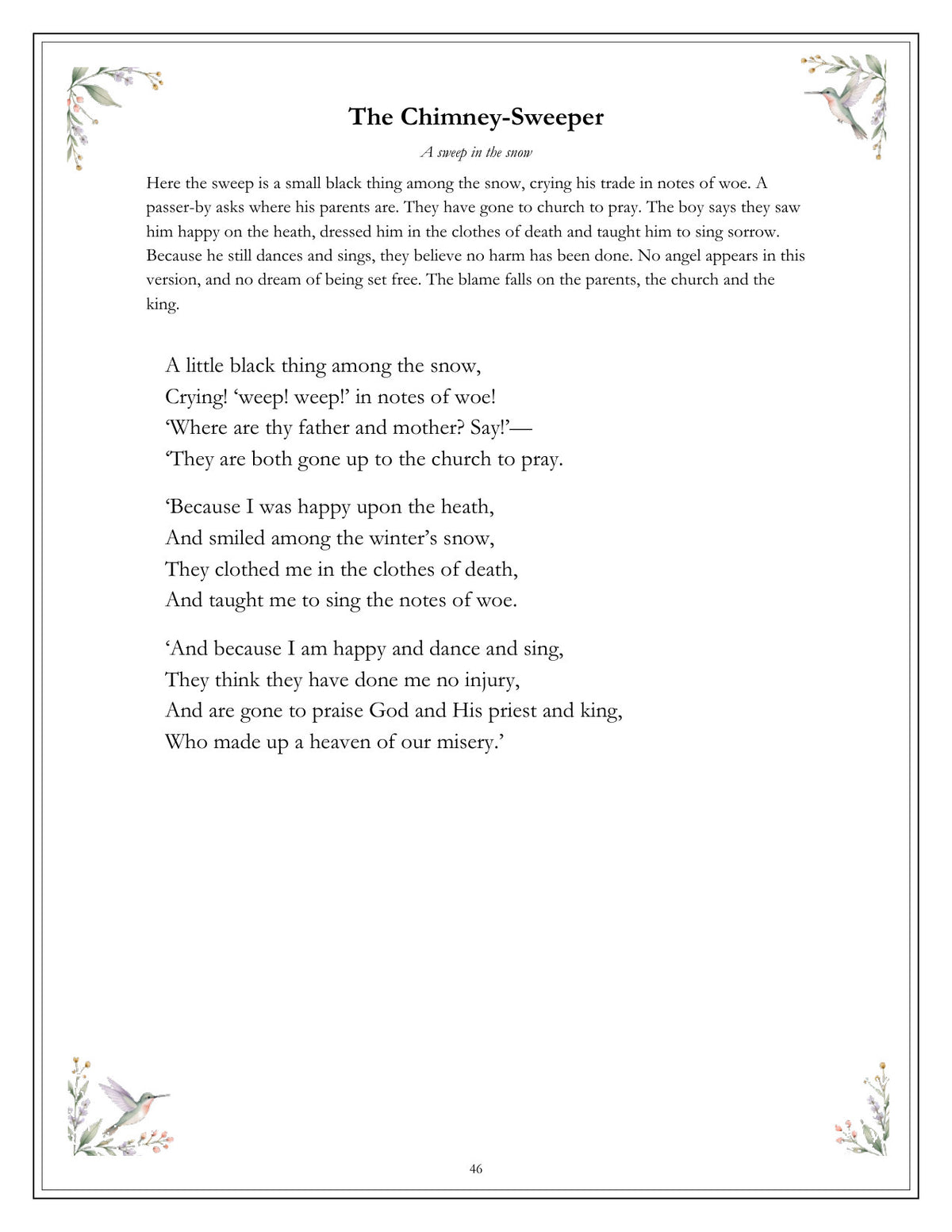 Inside Songs of Innocence and Experience - page 46