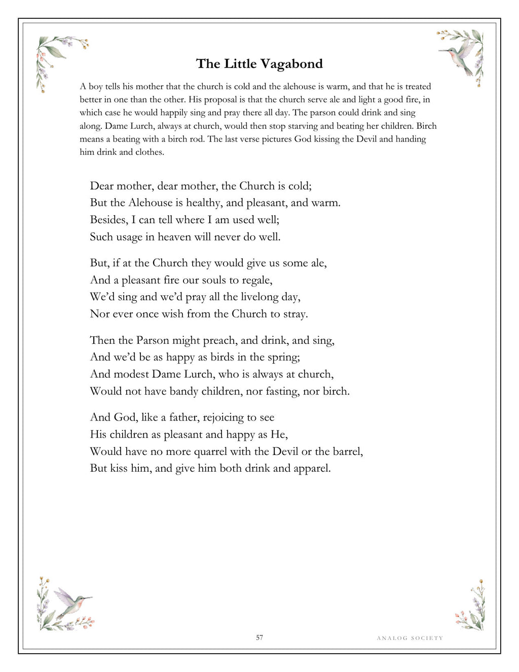 Inside Songs of Innocence and Experience - page 57