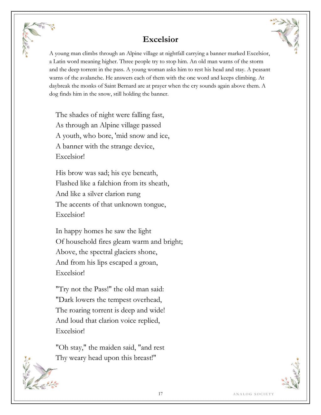 Inside Longfellow — Best Loved - page 17
