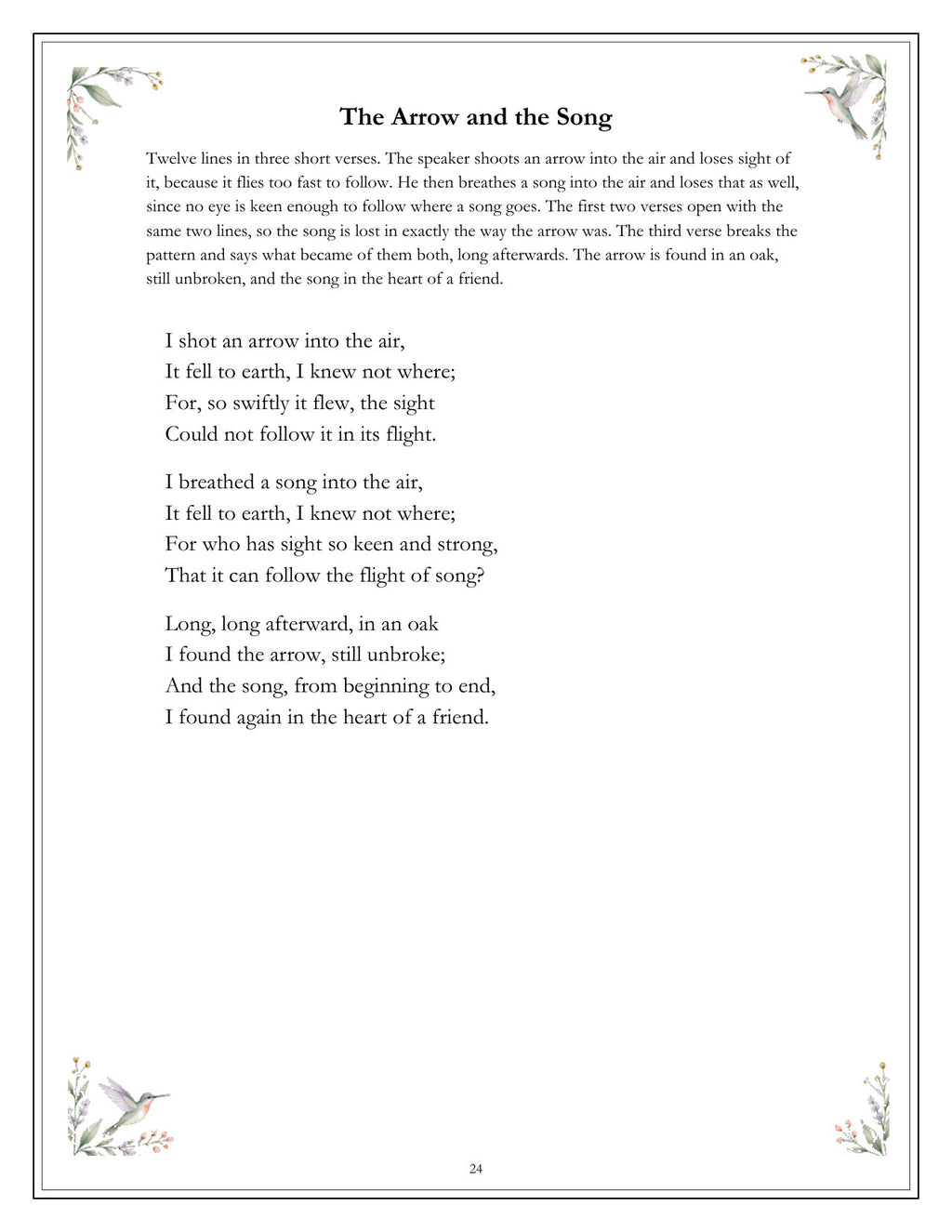 Inside Longfellow — Best Loved - page 24