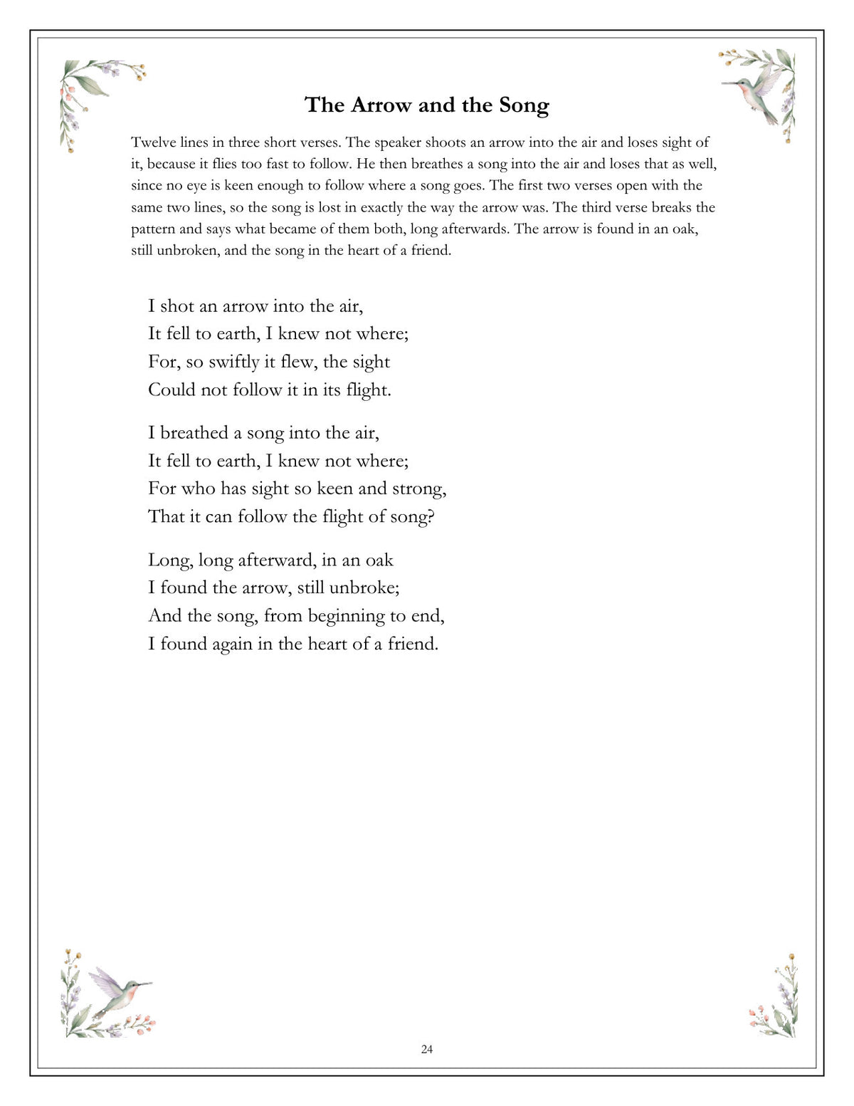 Inside Longfellow — Best Loved - page 24