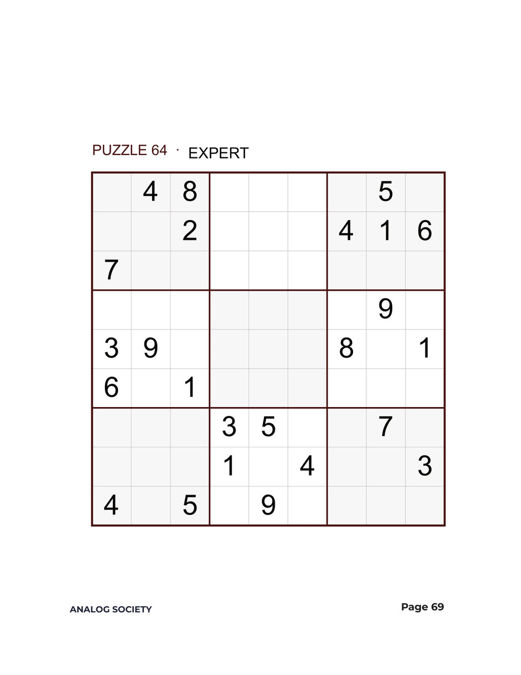 Inside Expert Sudoku — 200 Extreme Puzzles - page 69