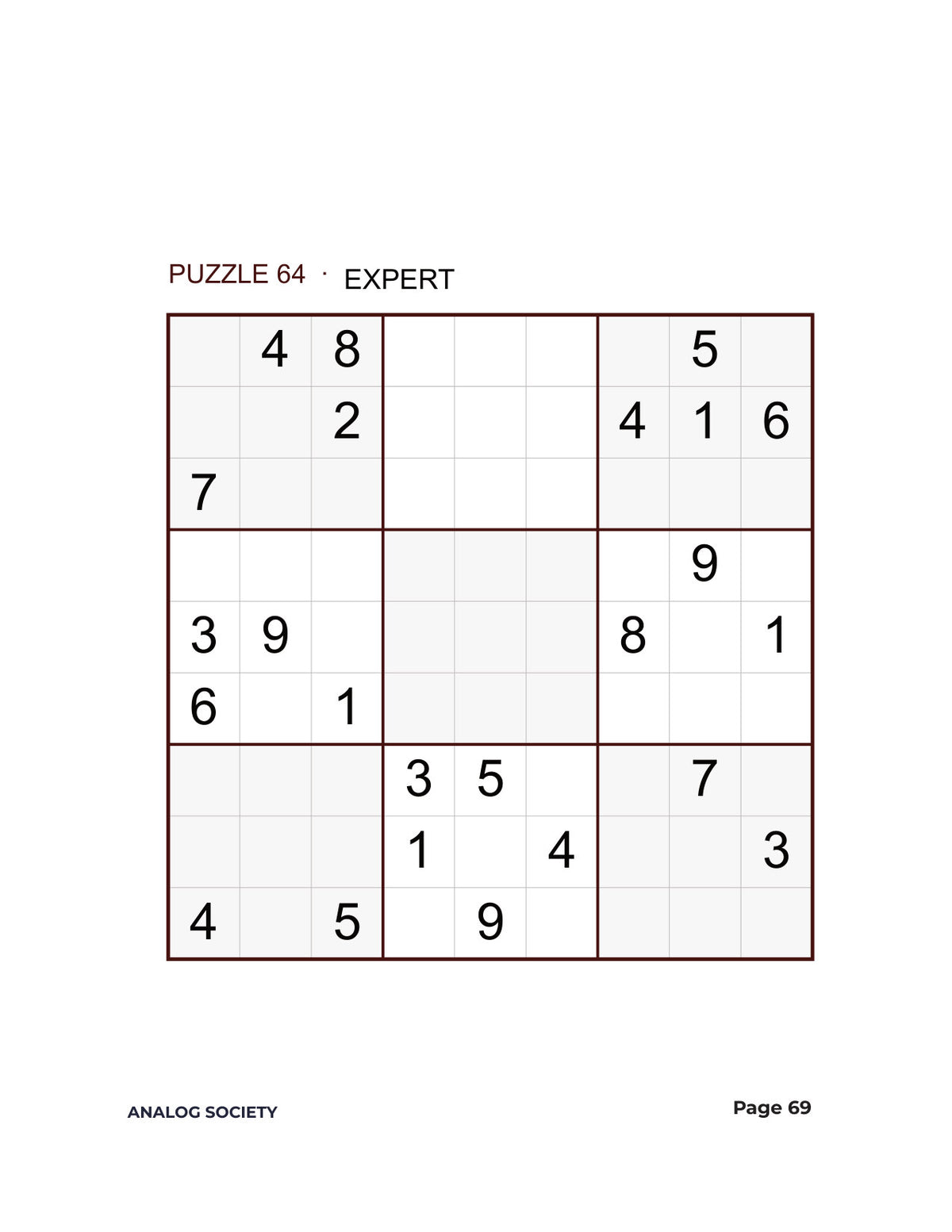 Inside Expert Sudoku — 200 Extreme Puzzles - page 69