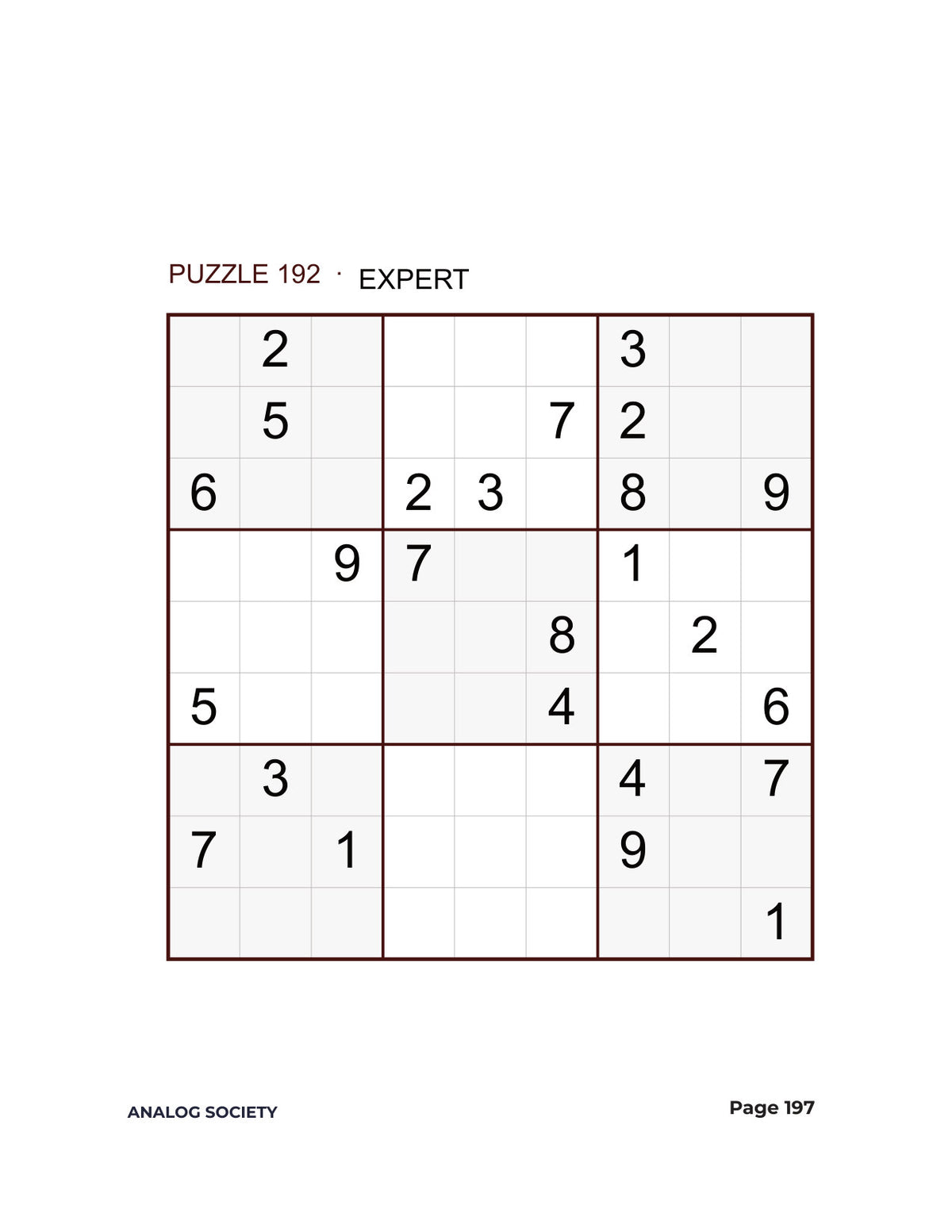 Inside Expert Sudoku — 200 Extreme Puzzles - page 197