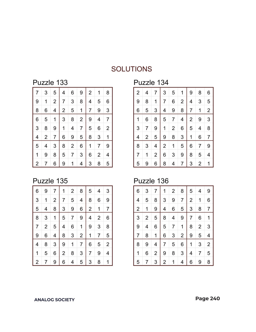 Inside Expert Sudoku — 200 Extreme Puzzles - page 240