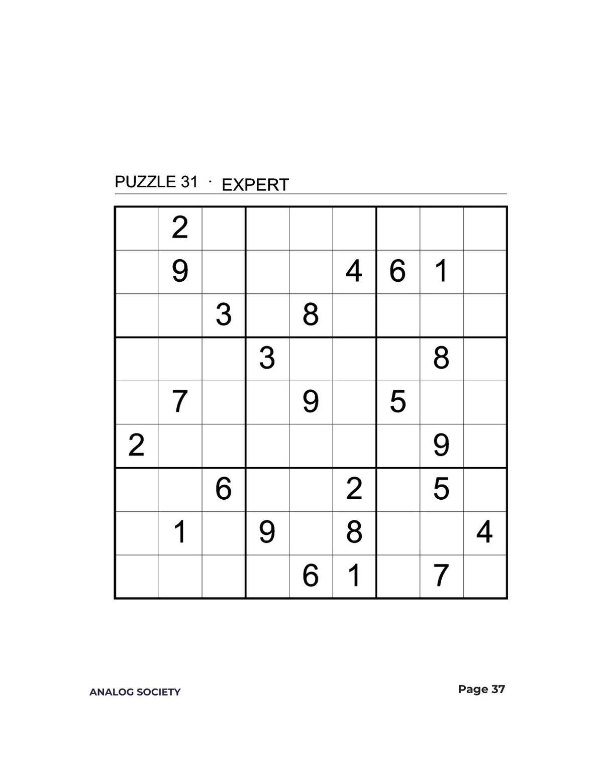 Inside Expert Sudoku — 300 Hard Puzzles - page 37