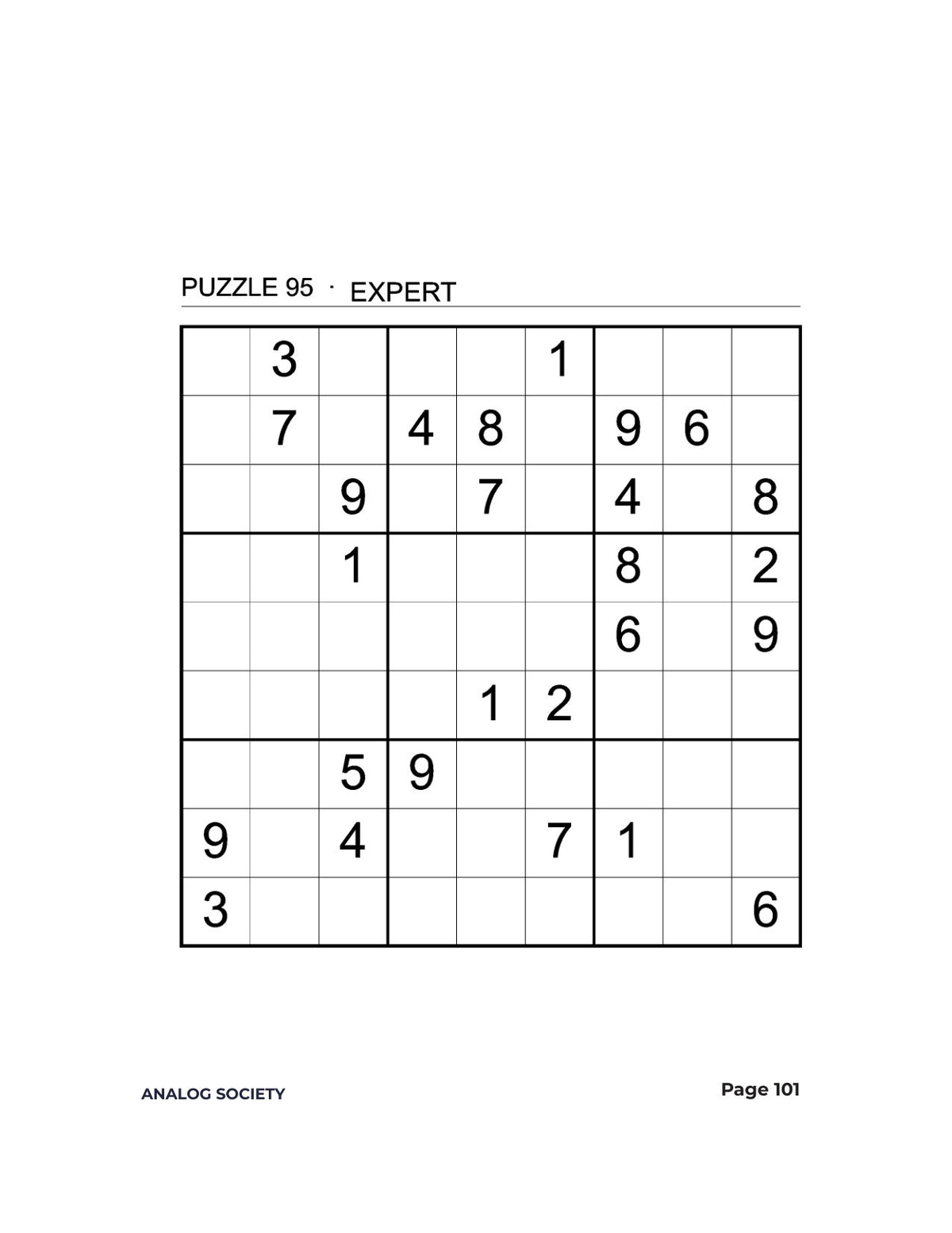 Inside Expert Sudoku — 300 Hard Puzzles - page 101