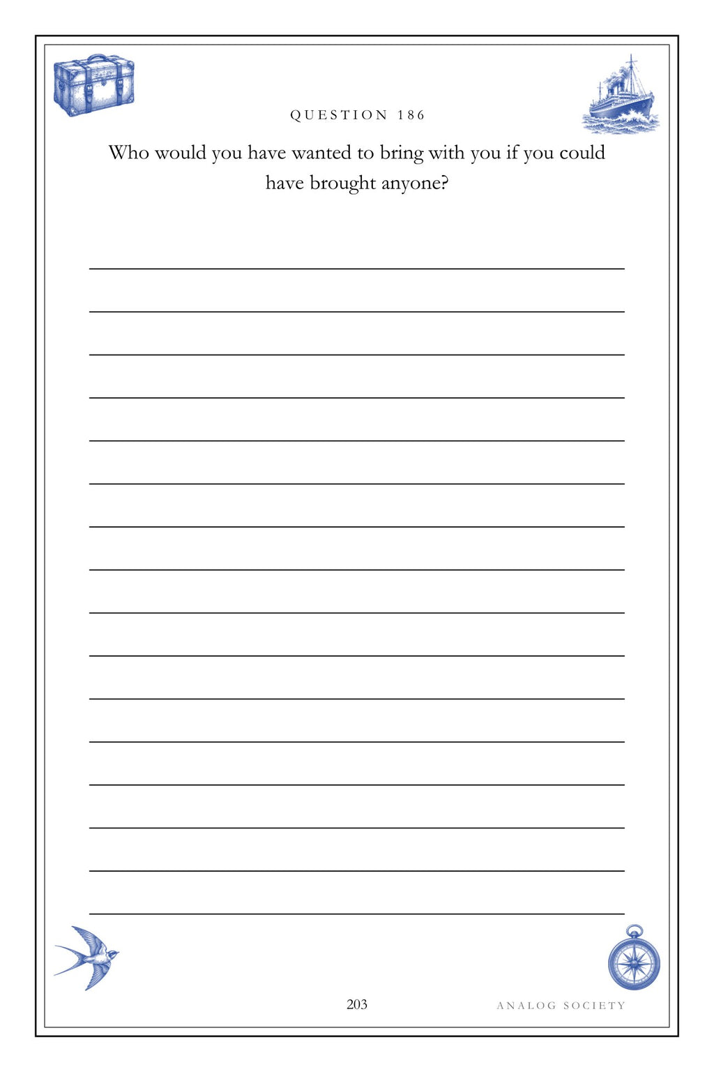 Leaving, Arriving, Belonging hardcover gift edition, inside page 203