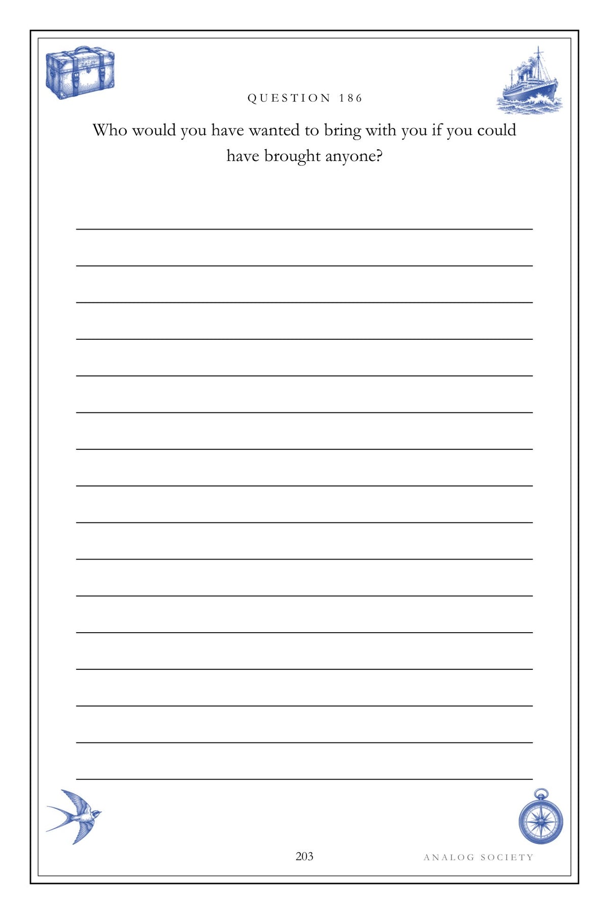 Leaving, Arriving, Belonging hardcover gift edition, inside page 203