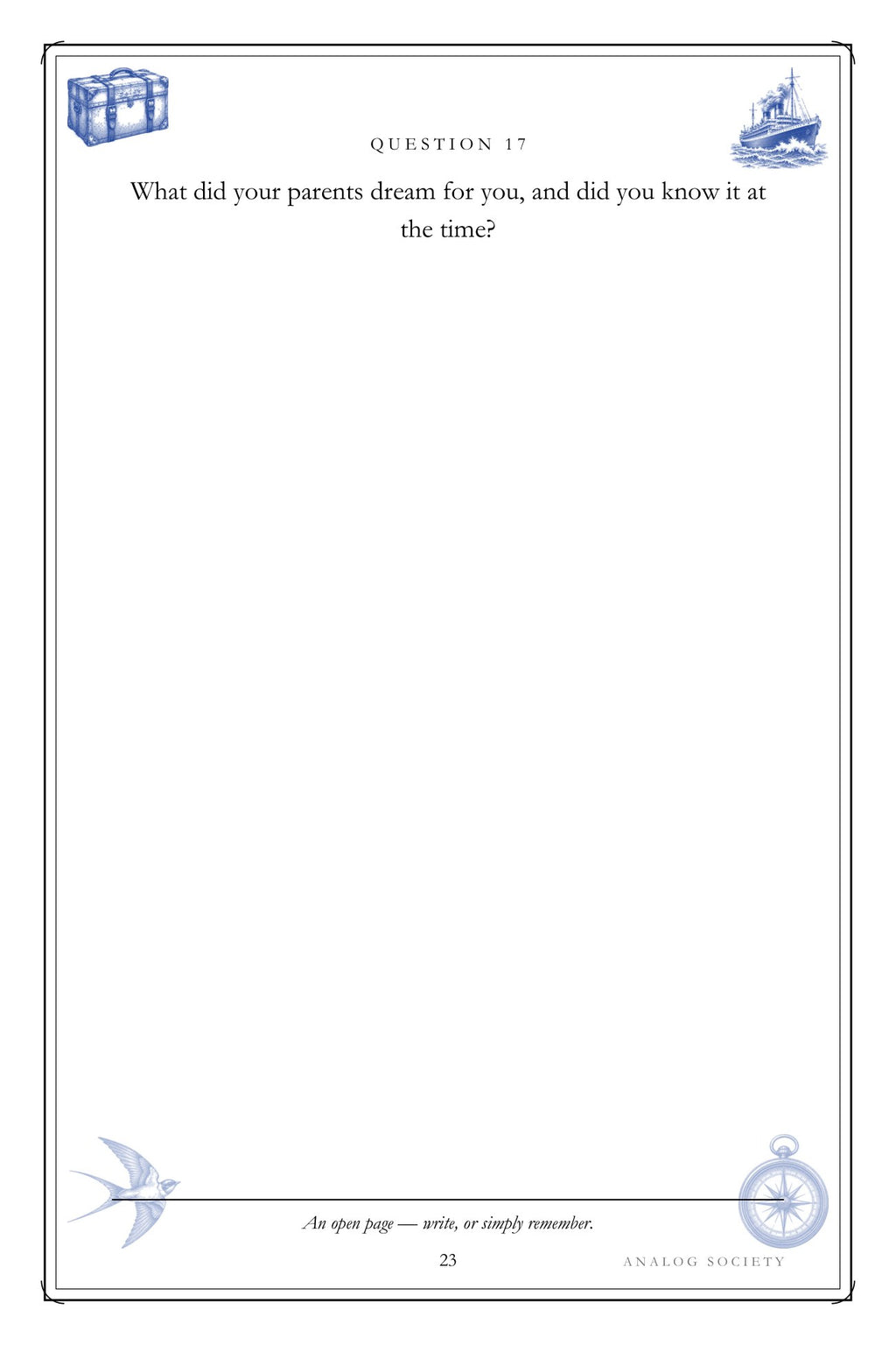 Leaving, Arriving, Belonging hardcover gift edition, inside page 23
