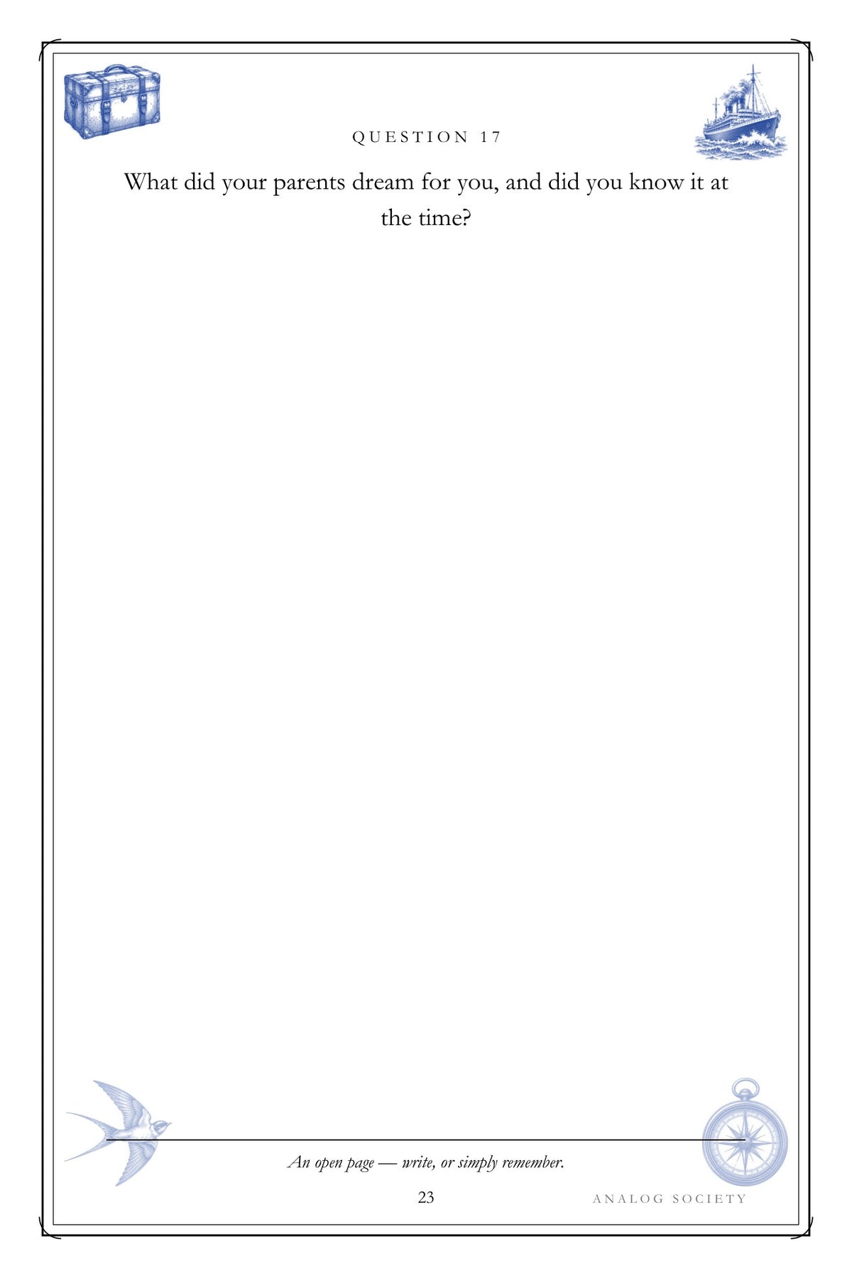 Leaving, Arriving, Belonging hardcover gift edition, inside page 23
