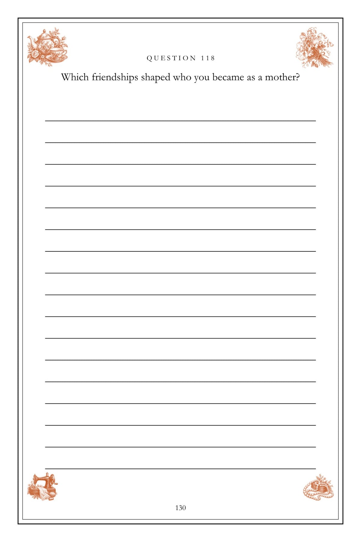 Mum, Start at the Beginning hardcover gift edition, inside page 130