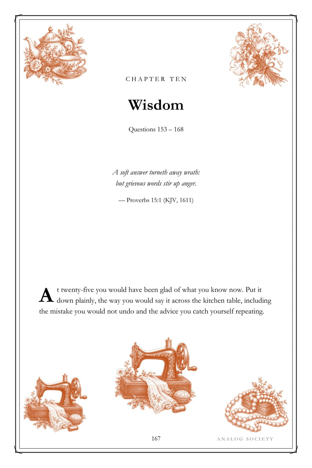Mum, Start at the Beginning hardcover gift edition, inside page 167
