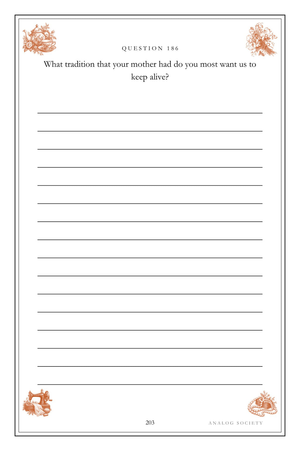 Mum, Start at the Beginning hardcover gift edition, inside page 203