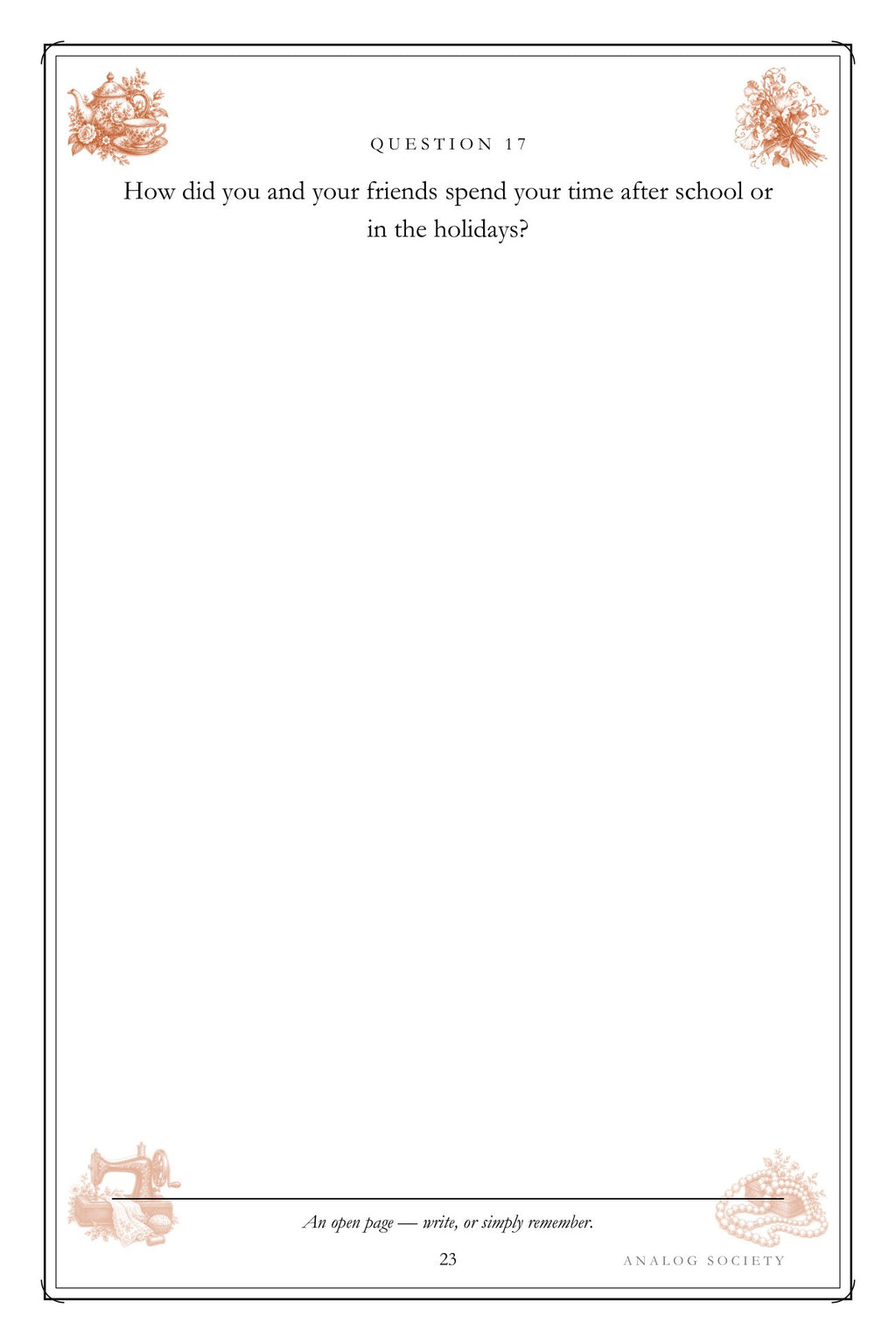 Mum, Start at the Beginning hardcover gift edition, inside page 23