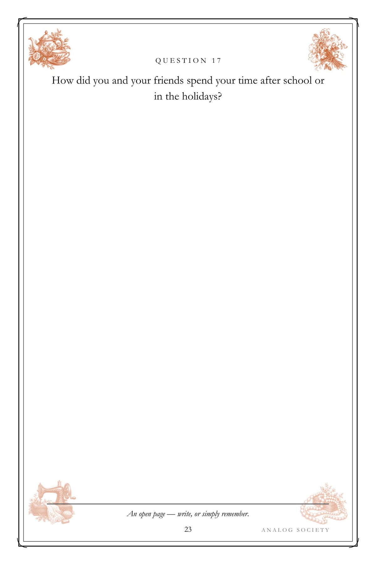 Mum, Start at the Beginning hardcover gift edition, inside page 23