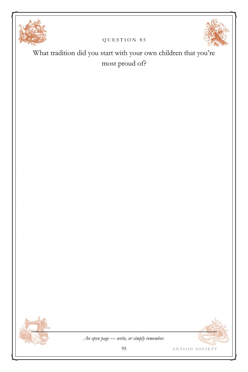 Mum, Start at the Beginning hardcover gift edition, inside page 95