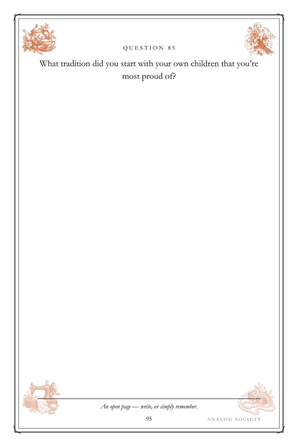 Mum, Start at the Beginning hardcover gift edition, inside page 95