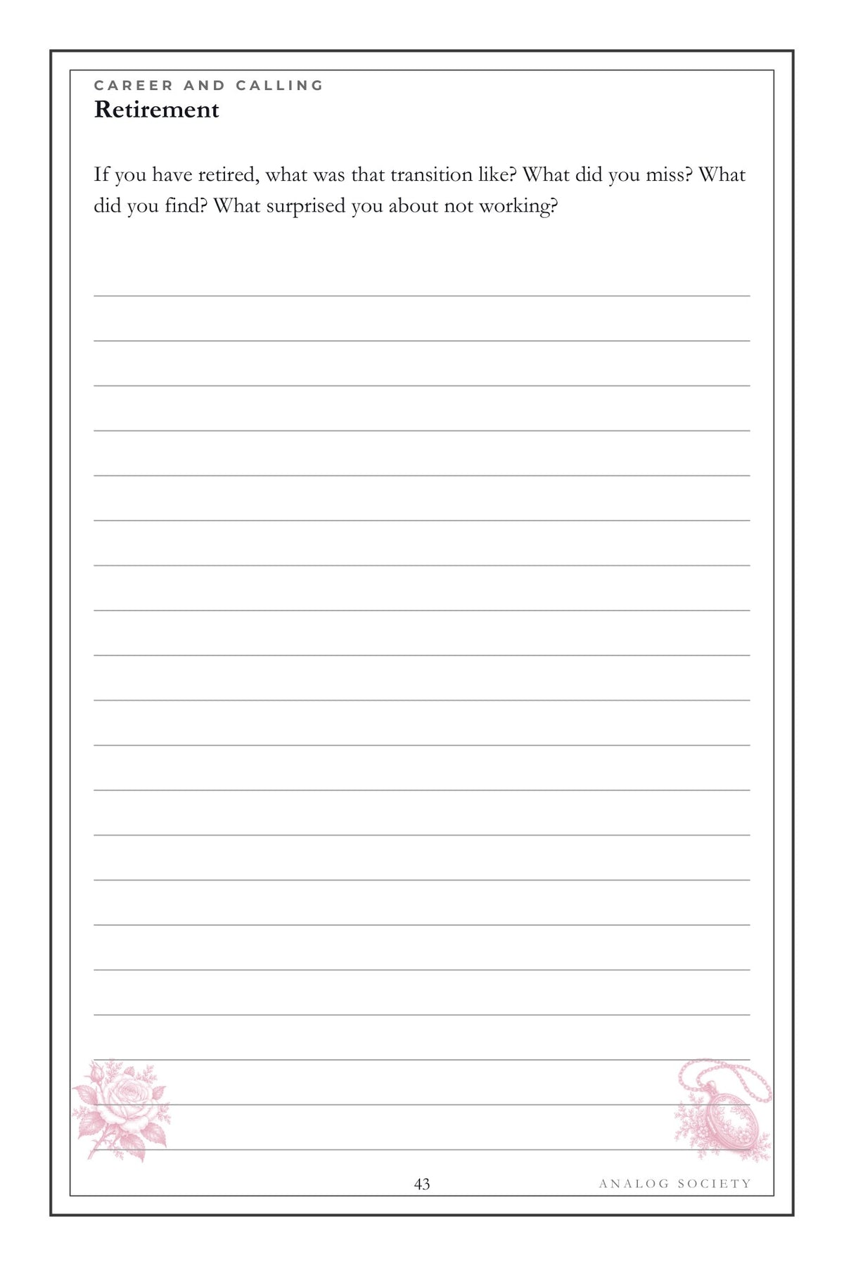 My Side of the Family hardcover gift edition, inside page 43