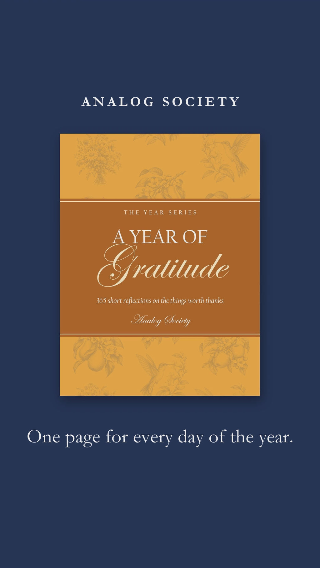 A Year of Gratitude - a short look at the cover and three inside pages