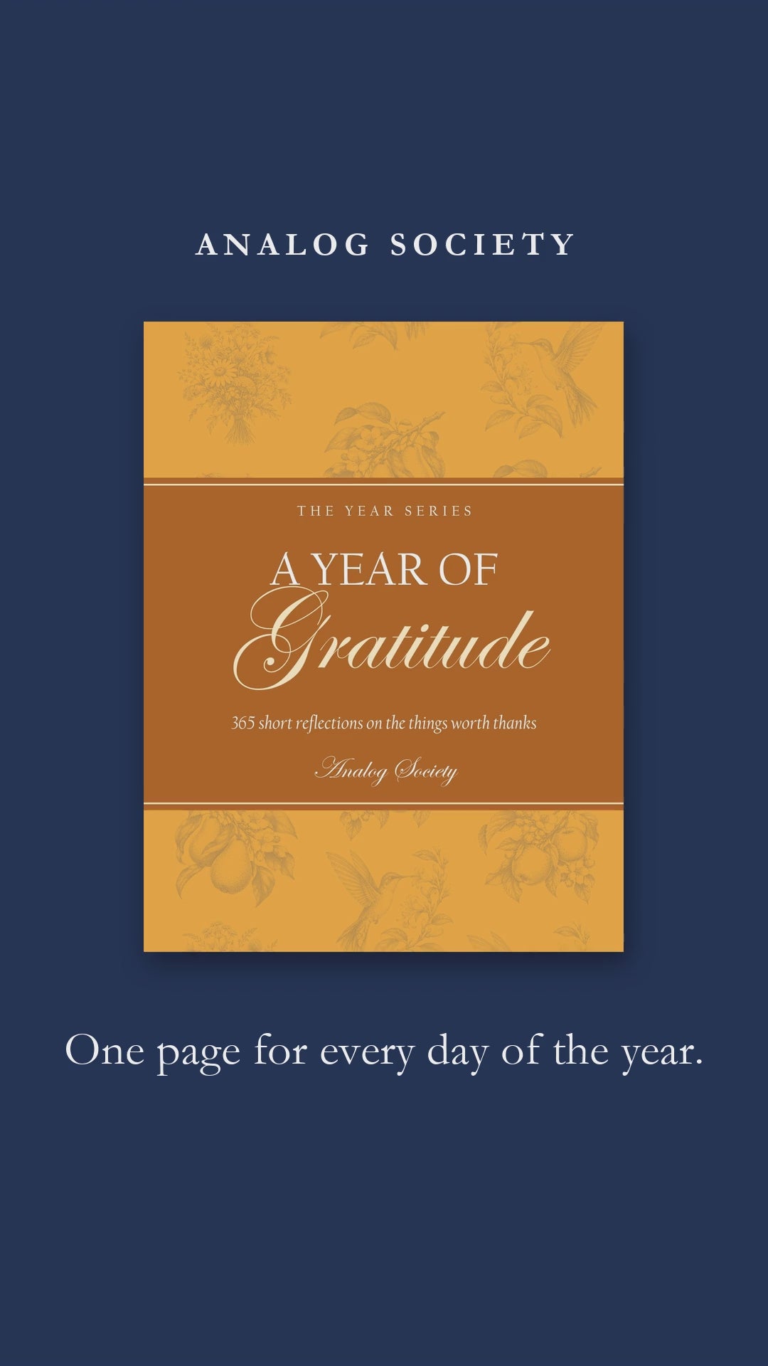 A Year of Gratitude - a short look at the cover and three inside pages