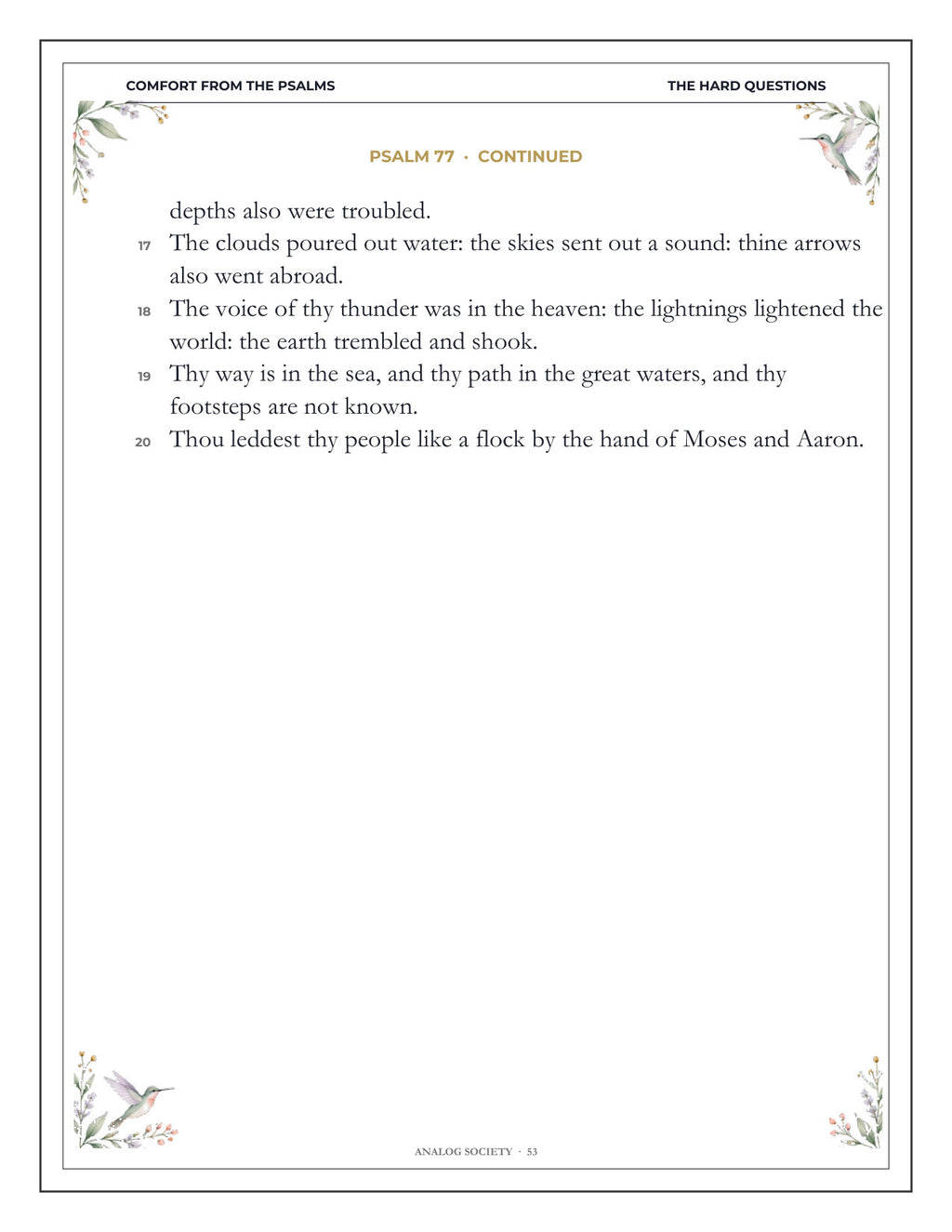 Inside Comfort from the Psalms - page 54
