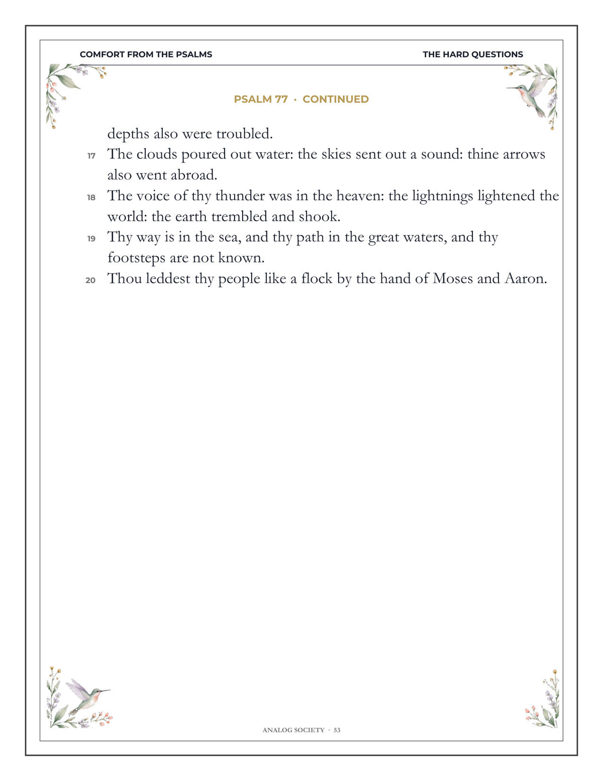 Inside Comfort from the Psalms - page 54