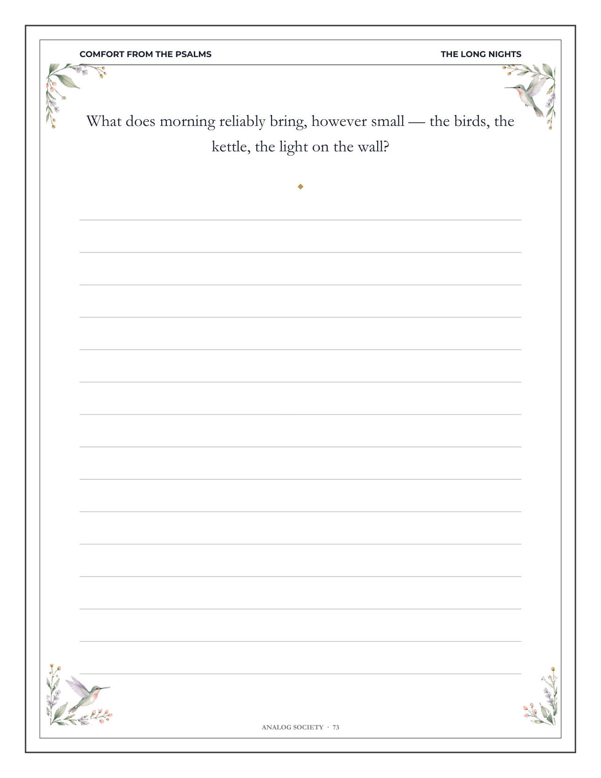 Inside Comfort from the Psalms - page 74