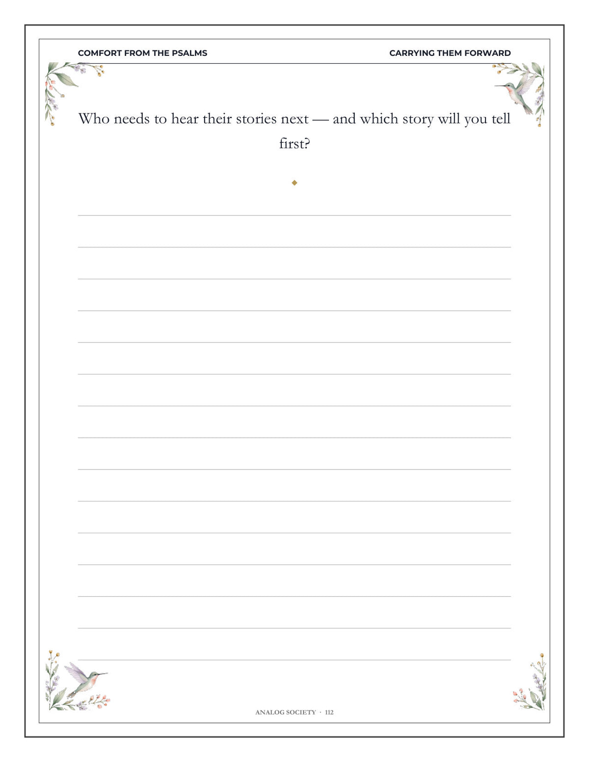 Inside Comfort from the Psalms - page 113