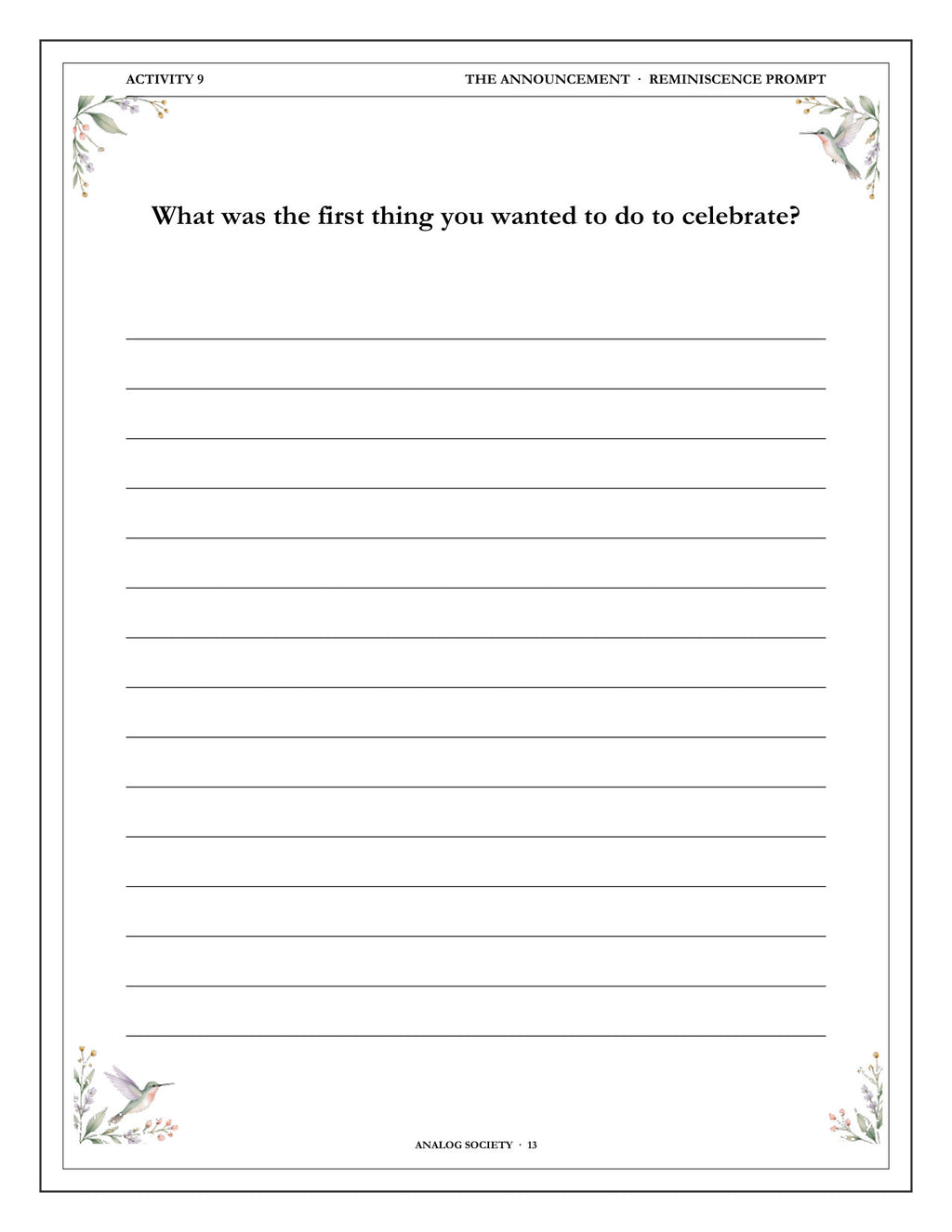 Inside A Memory Book — Becoming a Grandparent - page 14