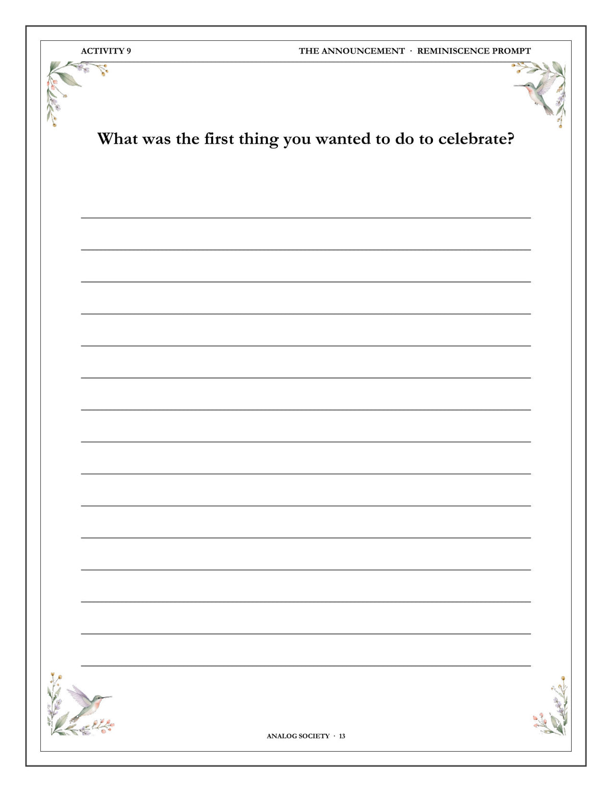 Inside A Memory Book — Becoming a Grandparent - page 14
