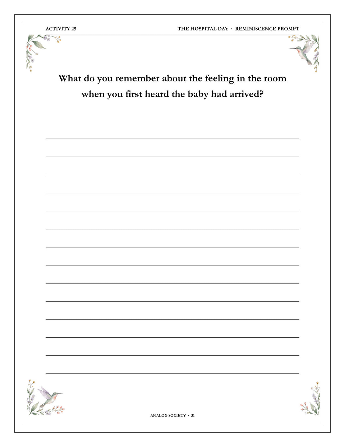 Inside A Memory Book — Becoming a Grandparent - page 32