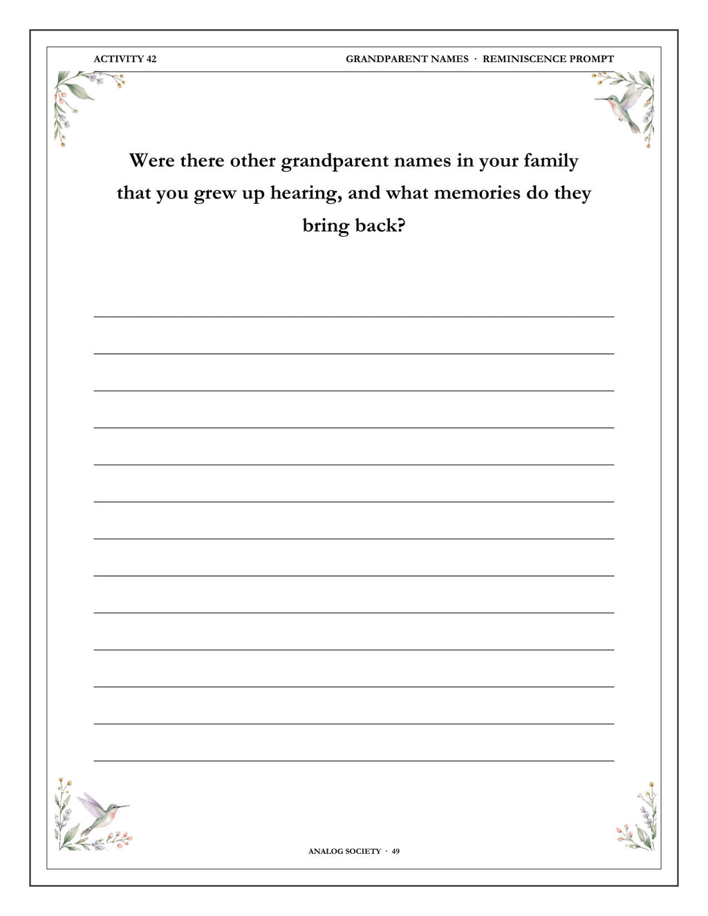 Inside A Memory Book — Becoming a Grandparent - page 50