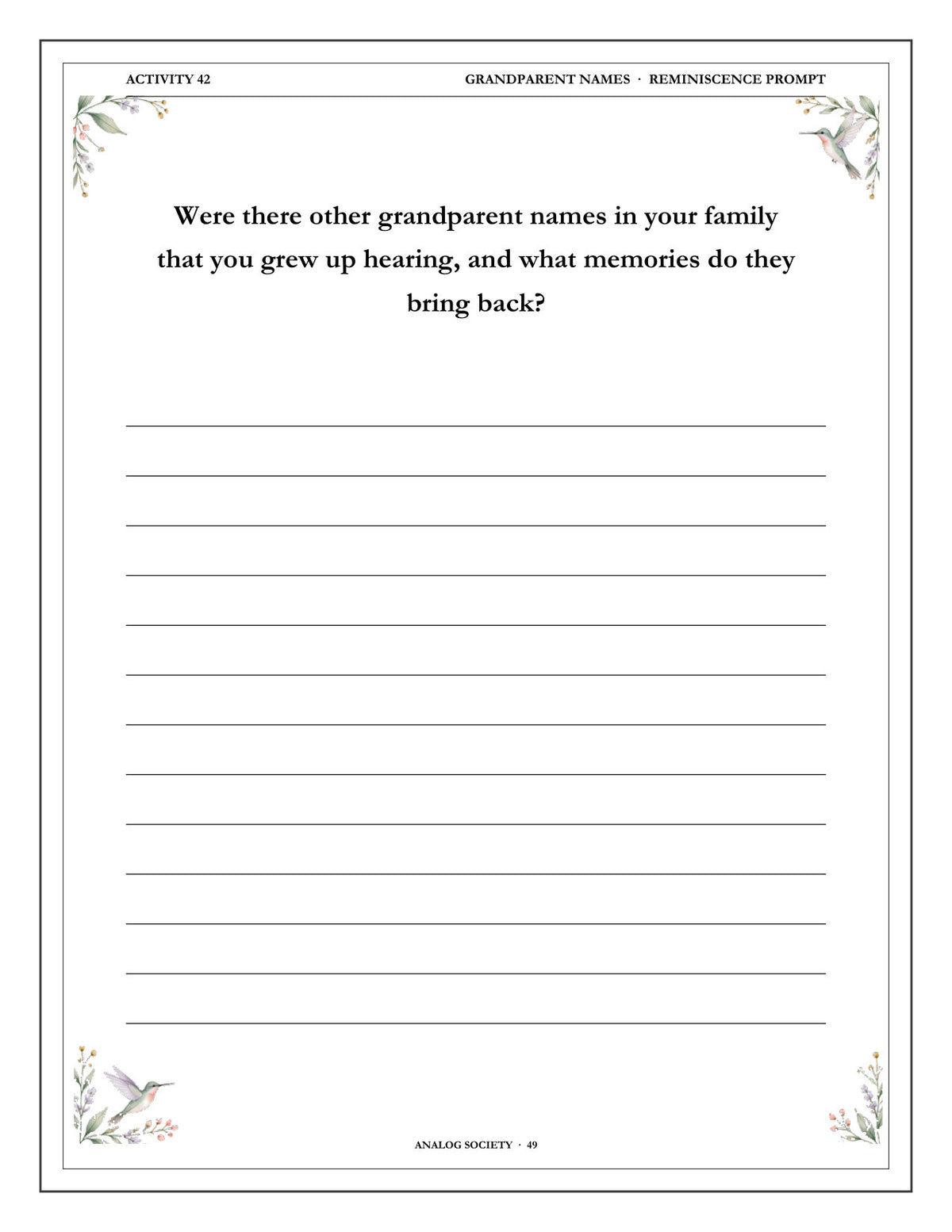 Inside A Memory Book — Becoming a Grandparent - page 50