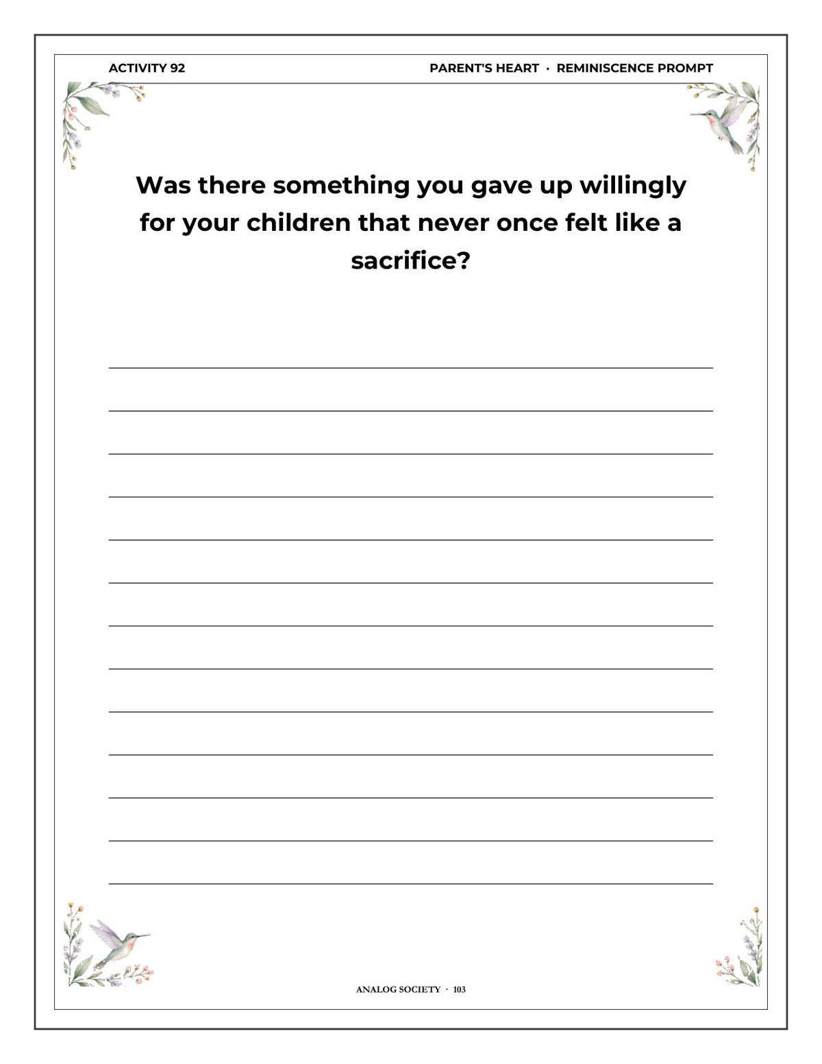 Inside A Memory Book — Becoming a Parent - page 104
