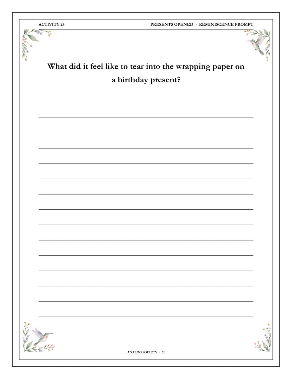 Inside A Memory Book — Birthdays Remembered - page 32