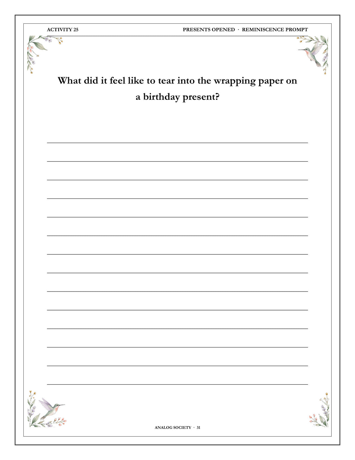 Inside A Memory Book — Birthdays Remembered - page 32