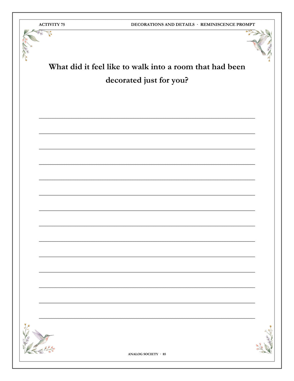 Inside A Memory Book — Birthdays Remembered - page 86