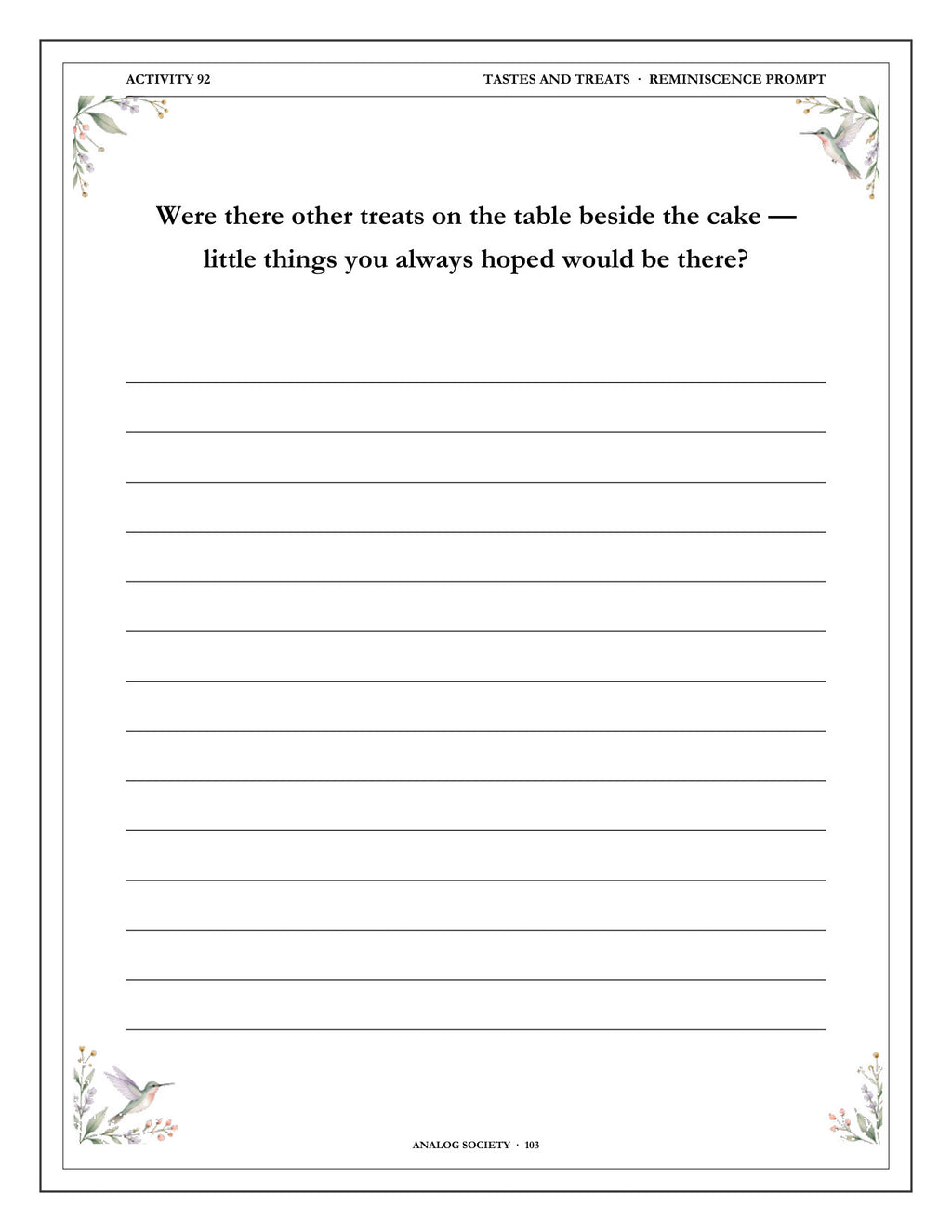 Inside A Memory Book — Birthdays Remembered - page 104