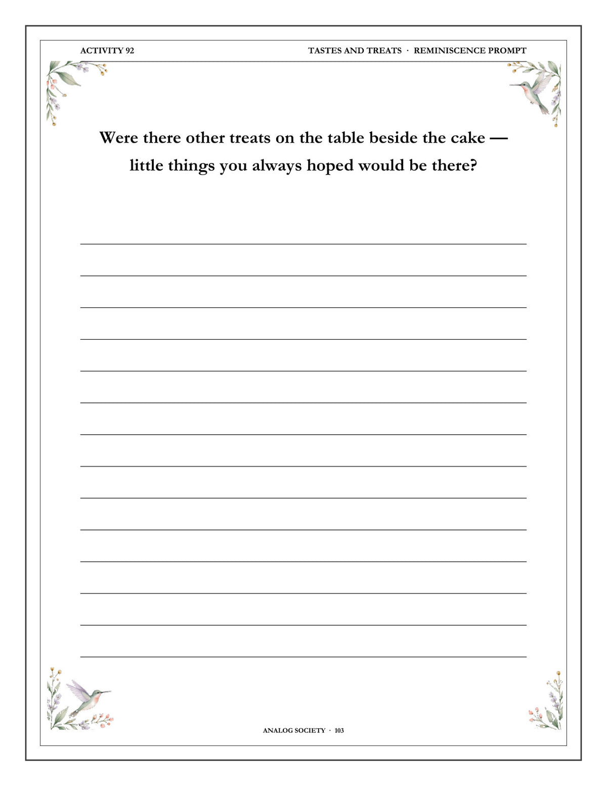 Inside A Memory Book — Birthdays Remembered - page 104