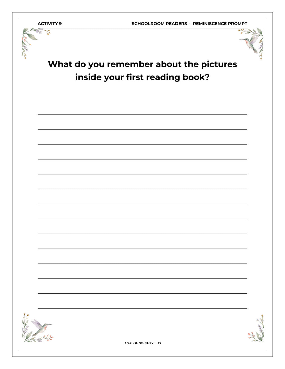 Inside A Memory Book — Books and Reading - page 14