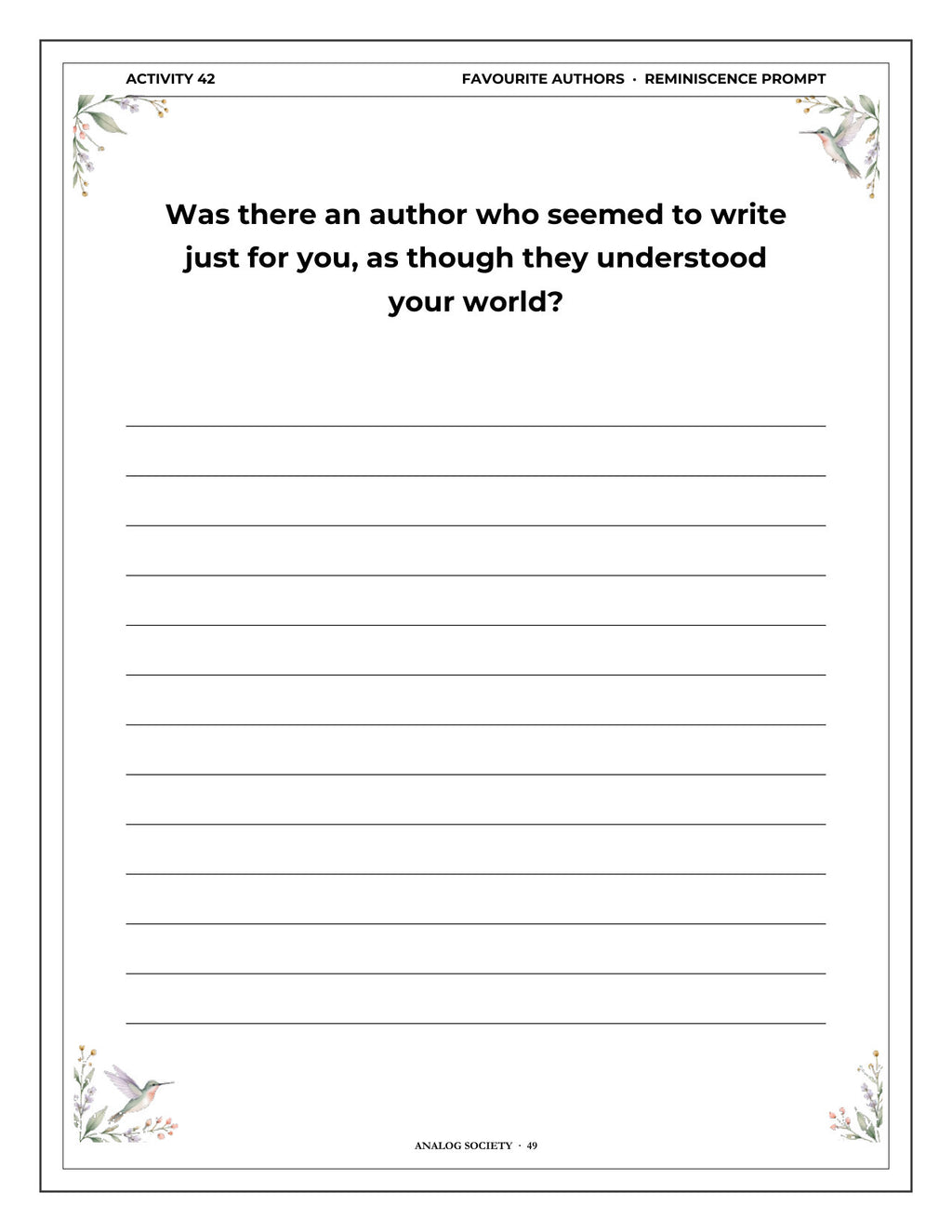 Inside A Memory Book — Books and Reading - page 50