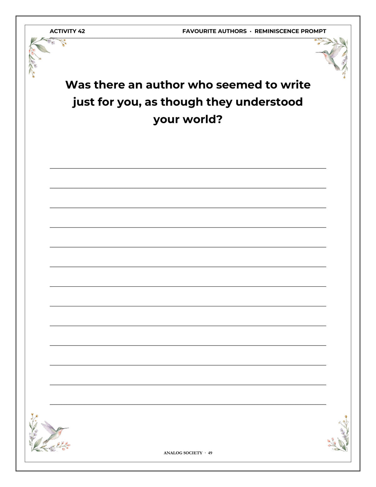 Inside A Memory Book — Books and Reading - page 50