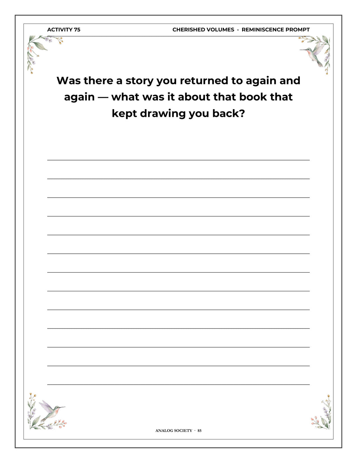 Inside A Memory Book — Books and Reading - page 86