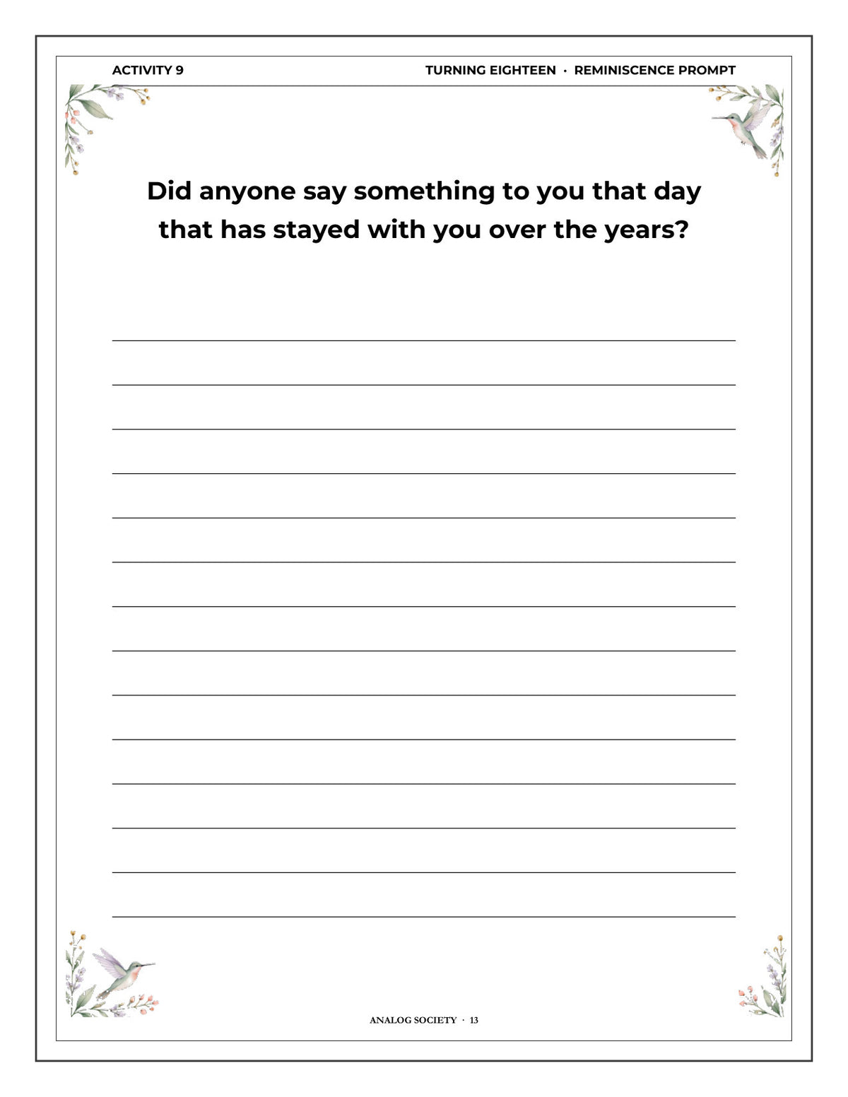 Inside A Memory Book — Coming of Age - page 14