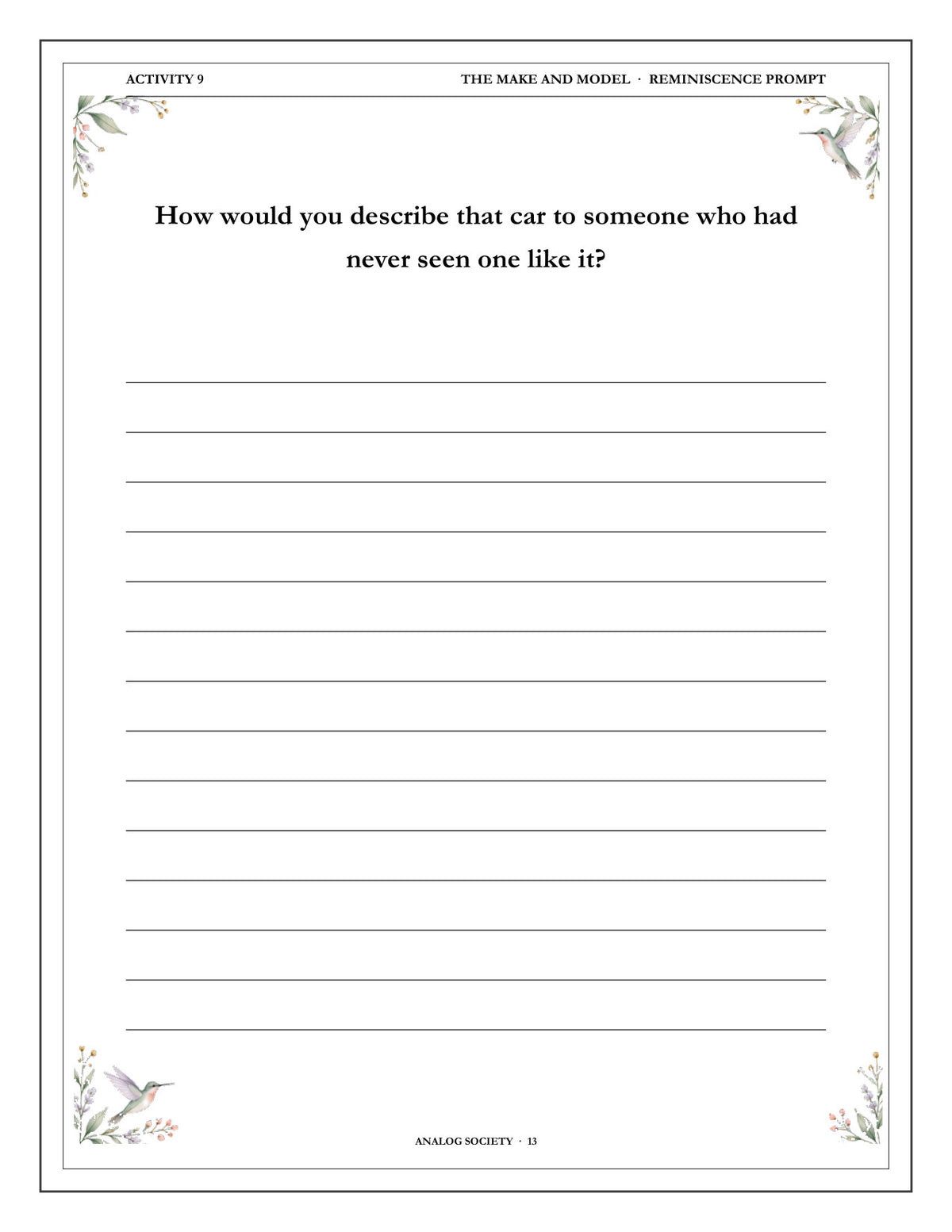 Inside A Memory Book — Your First Car - page 14