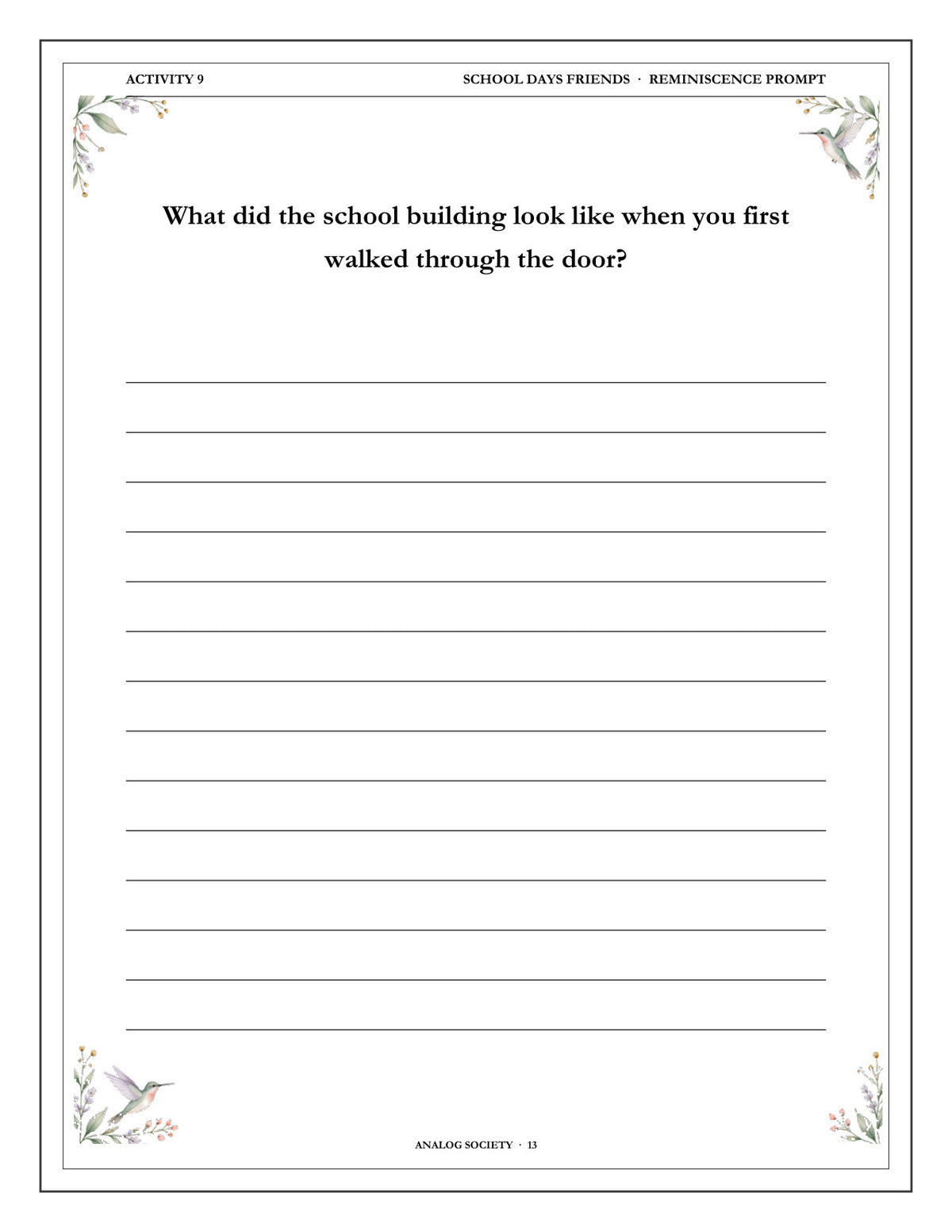 Inside A Memory Book — Friendships and Companions - page 14